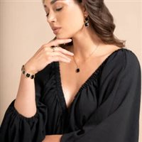 Anello Blind Lab Donna in Bronzo ANFANT305QNR - ANFANT305QNR